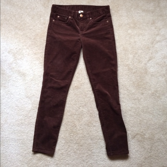 J.Crew Brown Skinny Corduroy Pants