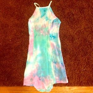 Watercolor micro dress