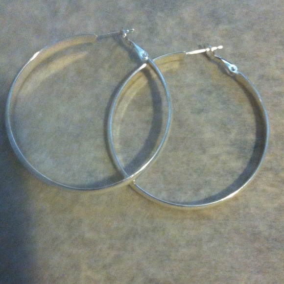 Sterling silver hoop earrings
