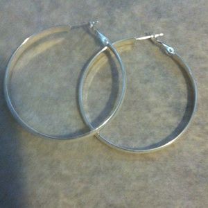 Sterling silver hoop earrings