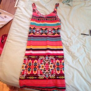 Fun patterned dress!