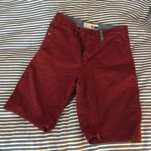 Men's red shorts
