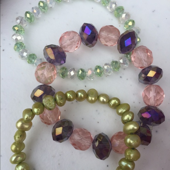 Bracelet bundle, 3 bracelets total. - Picture 1 of 1
