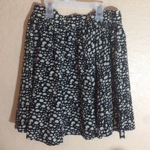 Black and beige circle skirt!