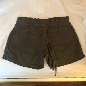 army green shorts