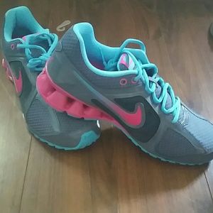 Nike sneakers blue and pink NWOT