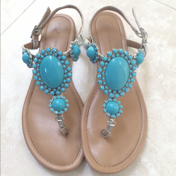 BCBG Turquoise sandals