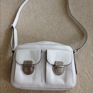White Fossil cross-body purse!