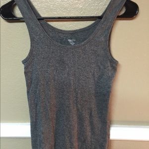 Mossimo Solid Grey Tank Top