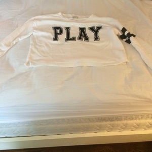 cropped long sleeve shirt