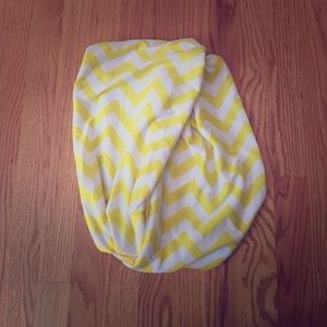 Infinity yellow chevron scarf