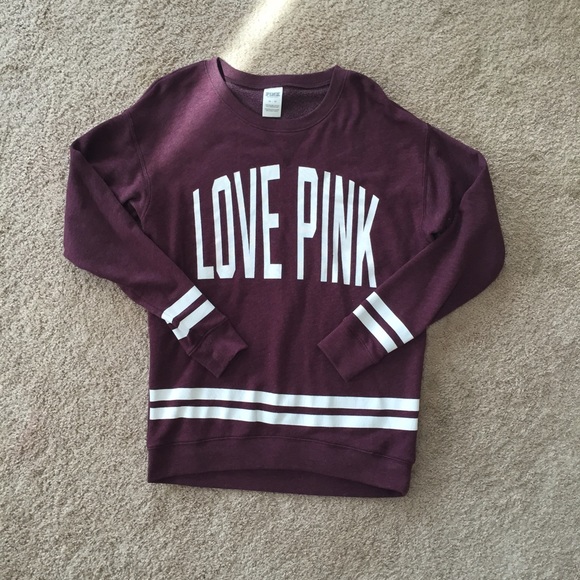 PINK Victoria's Secret Tops - Victoria's Secret PINK crew neck sweatshirt