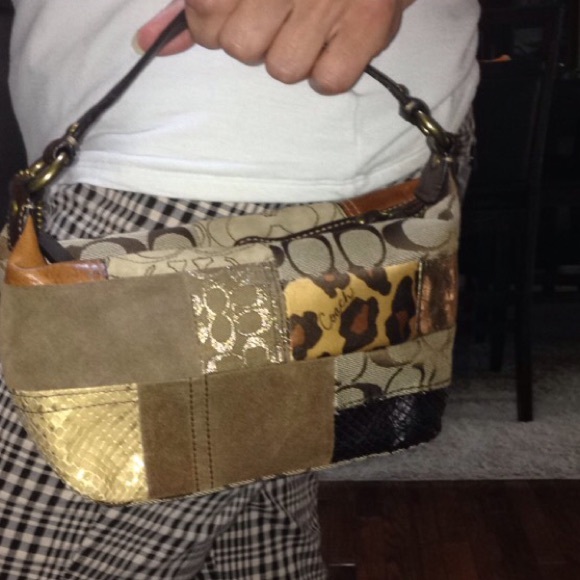 coach purse, it's small to a medium size.