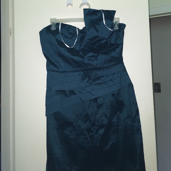 I'm selling a strapless cocktail dress.