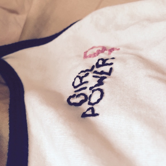 Girl Power Hand Embroidered Top