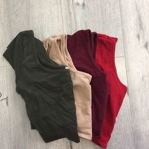 BUNDLE: 4 crop tops