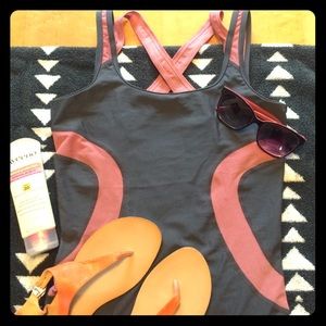 Stella McCartney Grey & Blush Maillot NWOT