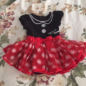 Minnie Mouse dress onesie