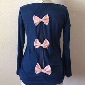 Blue long sleeve Tee