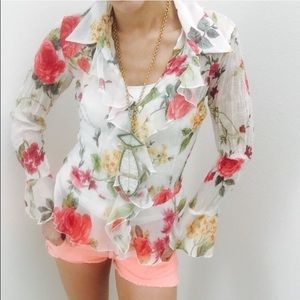 MK Solo Floral Blouse