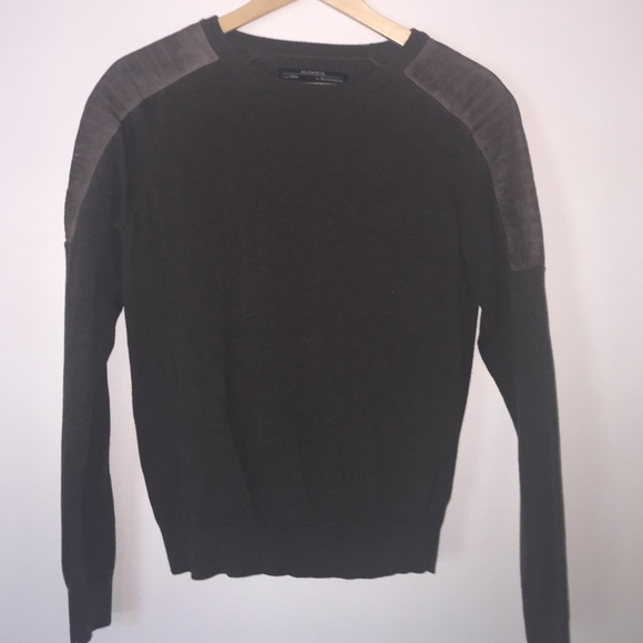 Dark green all saints sweater