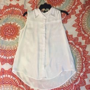 Forever21 studded chiffon top