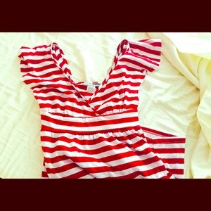 Flowy Red Stripped Shirt!