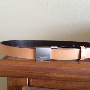SEXY AND CUTE TAN COLOR COACH BELT