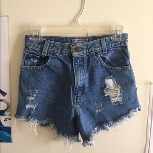 Destroyed Vintage Denim Shorts