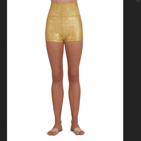 Capezio Shorts New Capezio Adult High Waisted Dance Shorts Gold M