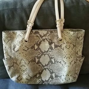 Reserved for denise! Michael kors snake skin bag