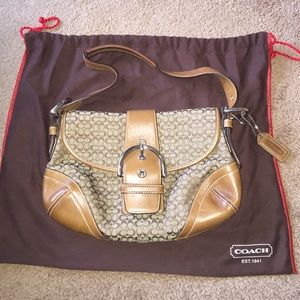 Coach signature handbag