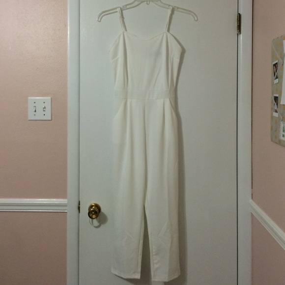 White jumpsuit.