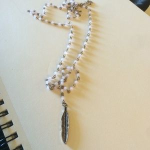 Feather necklace