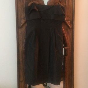 Chocolate Brown Taffeta Dress