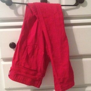 Bright Red Arizona Jeans