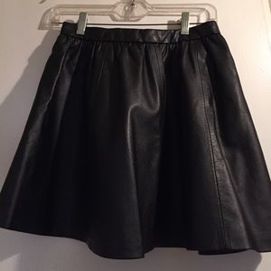 Black fake leather skirt Black fake leather skirt