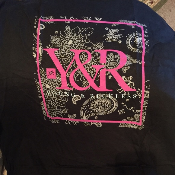 Young and reckless black paisley