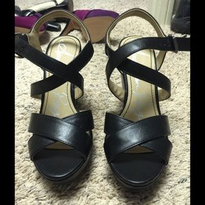 American Rag Black Wedge Sandals
