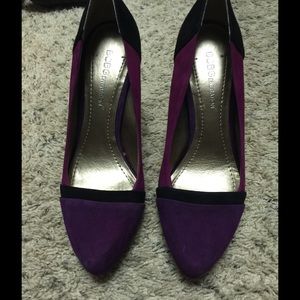 BCBG Purple, Maroon and Black Heels