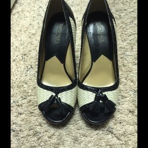 Michael Kors Black and White Heels