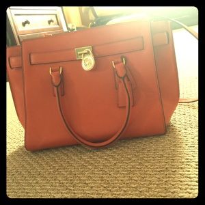 Authentic Orange Michael Kors Purse