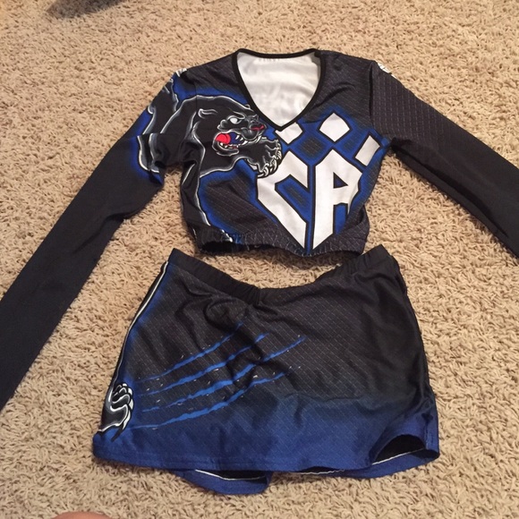 Cheer athletics Panther uniform