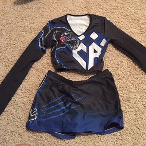 Cheer athletics Panther uniform