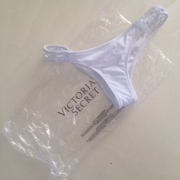 White "Itsy Bitsy" Victoria's Secret Bikini Bottom