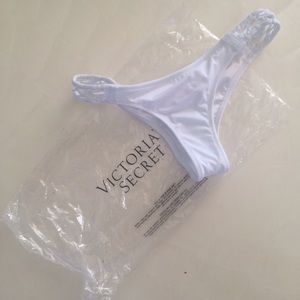 White "Itsy Bitsy" Victoria's Secret Bikini Bottom
