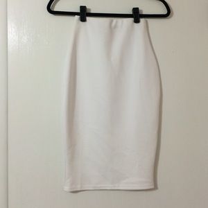 Missguided Scuba Midi Skirt