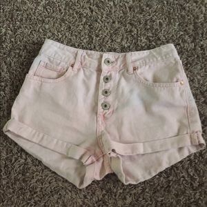 Light Pink High-Rise shorts