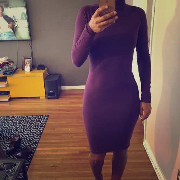 Turtleneck dress.