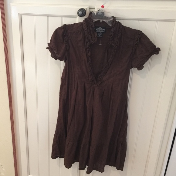 Brown cotton dress